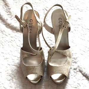Guess 💎 Glitter Platform Stilettos